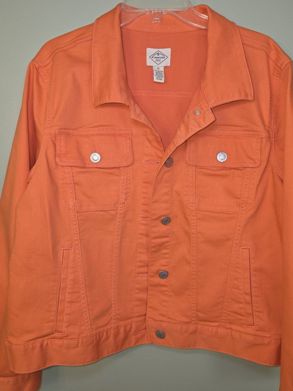 St Johns Bay denim style trucker jean jacket - XL